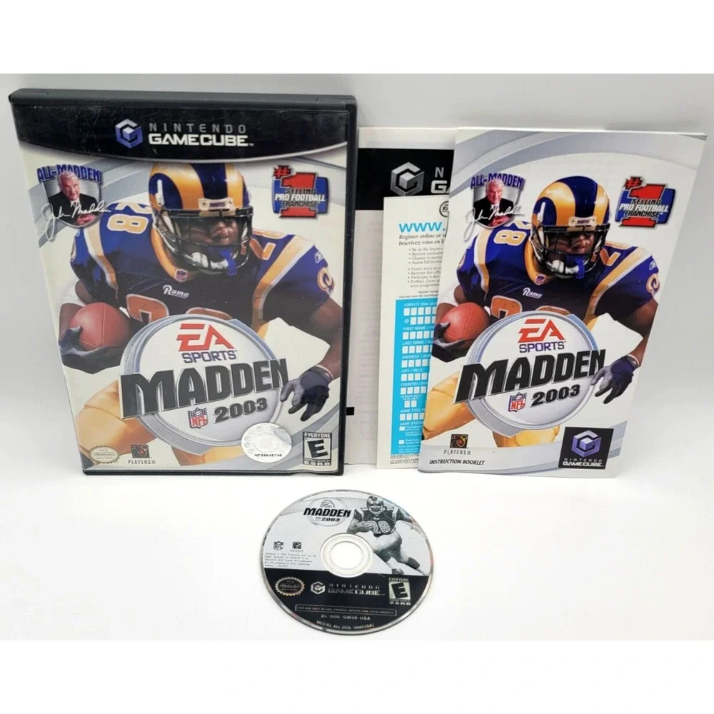 Madden NFL 2003 (Nintendo GameCube, 2002) CIB COMPLETE IN‎ BOX